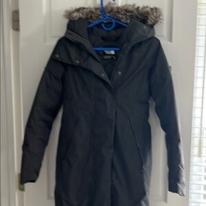 The North Face Black Ski Jacket with Fur-Trimmed Hood